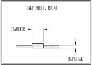 sheet metal lance|half shear sheet metal.